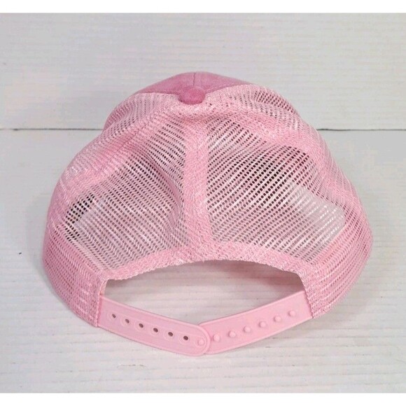 John Deere Pink Mesh Trucker Hat Women’s Snapback Cap Tractor Stars Logo - Picture 3 of 7